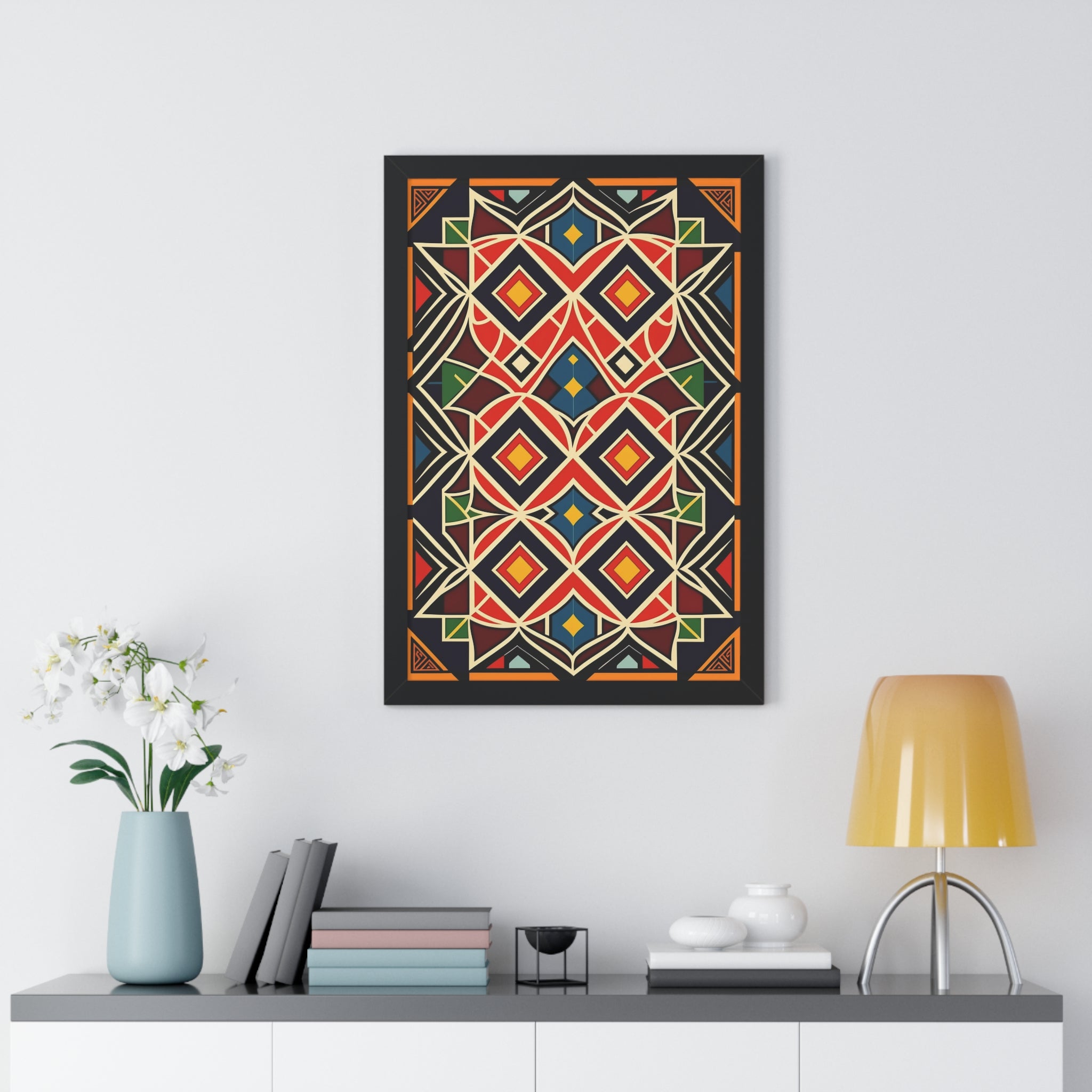 "BOHO" Framed Vertical Poster