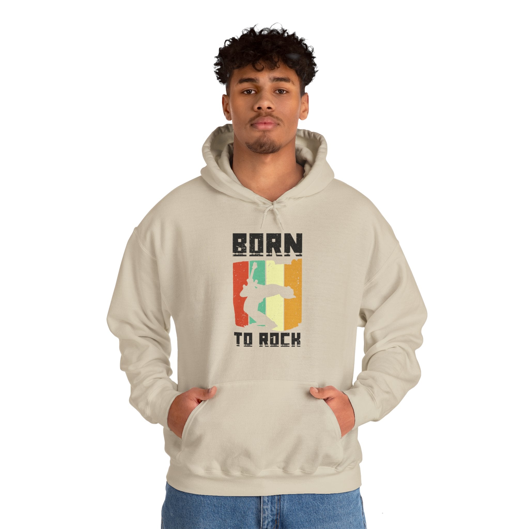 "Born To Rock"  Unisex Heavy Blend™ Hooded Sweatshirt