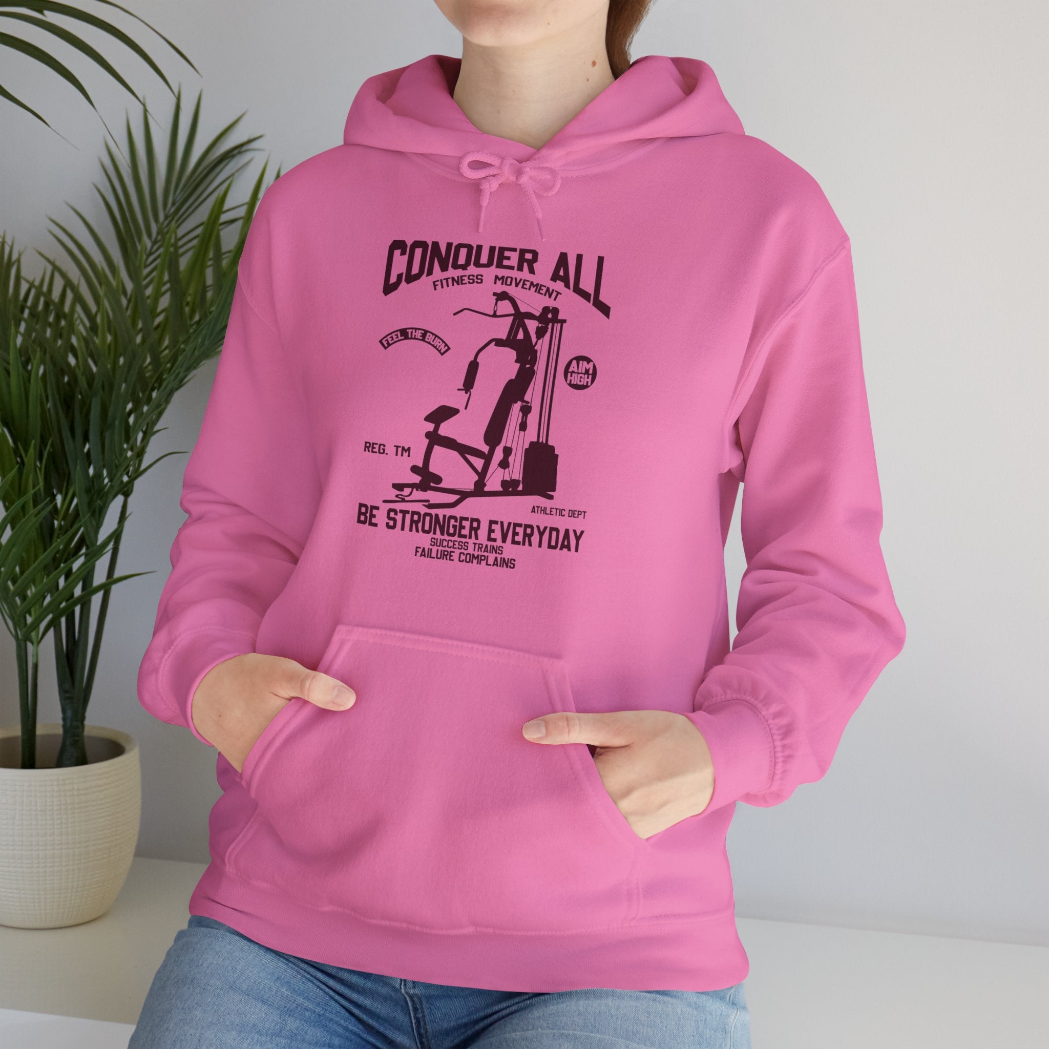 "Conquer All Be Stronger Everyday" Unisex Heavy Blend™ Hooded Sweatshirt