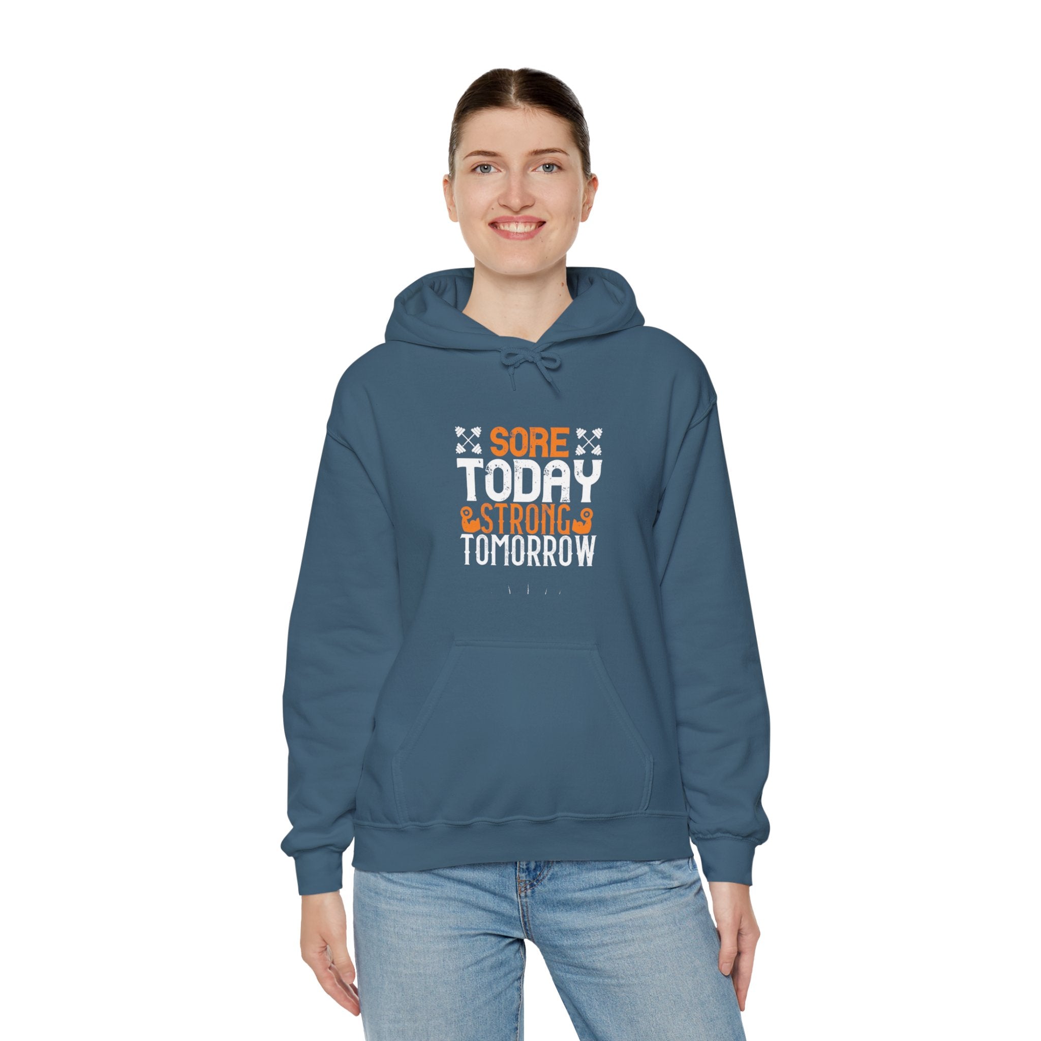 "Sore Today  StrongTomorrow" Unisex Heavy Blend™ Hooded Sweatshirt