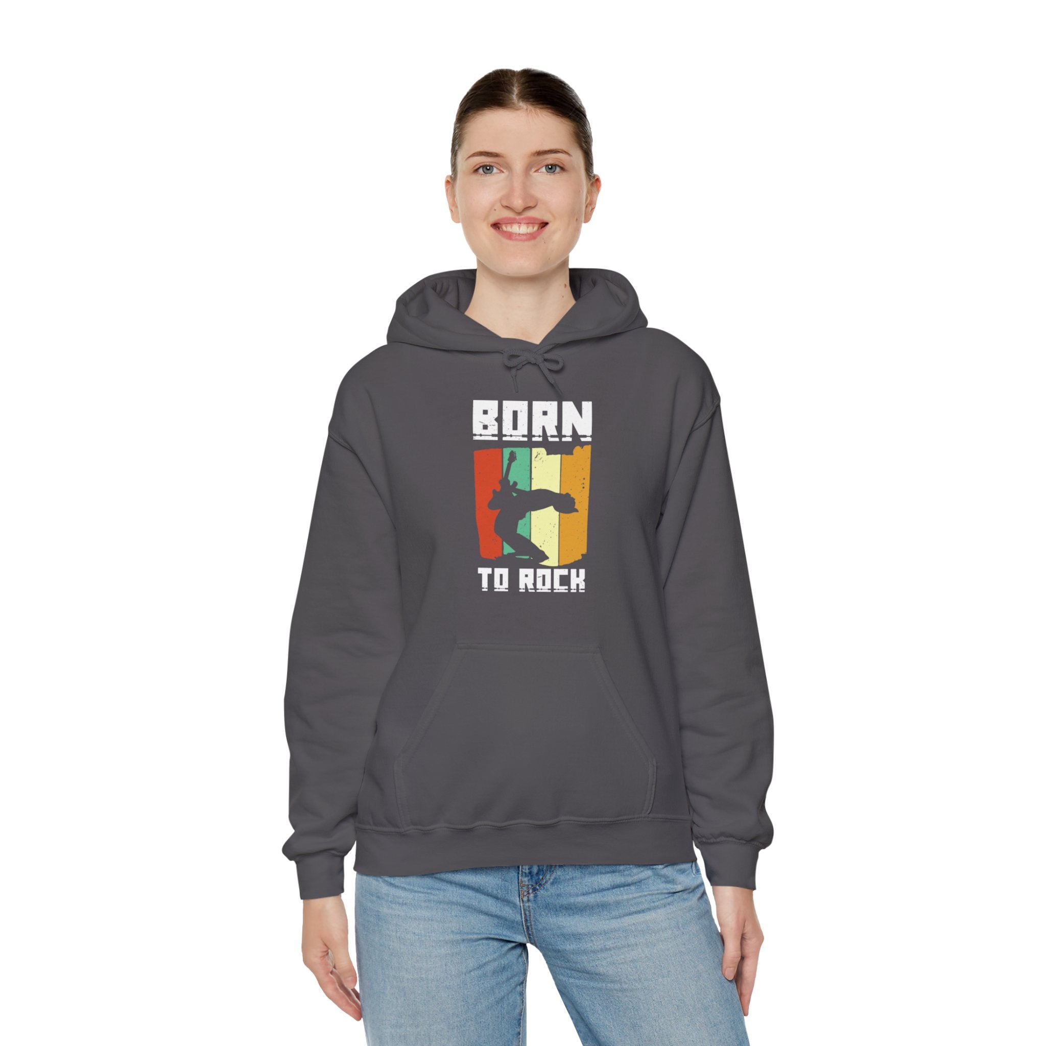 "Born To Rock"  Unisex Heavy Blend™ Hooded Sweatshirt