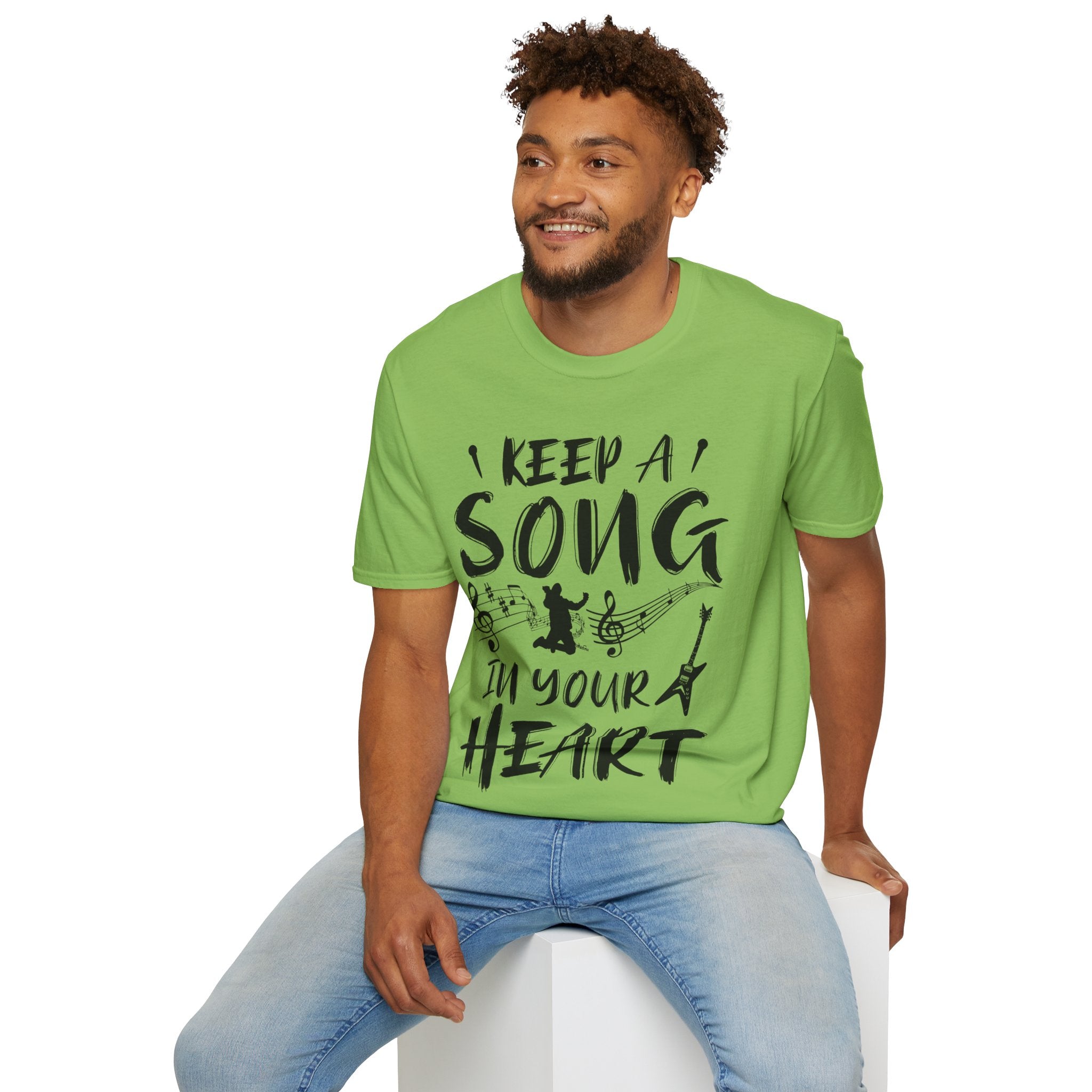 "Keep A Song In Your Heart" Unisex Soft style T-Shirt