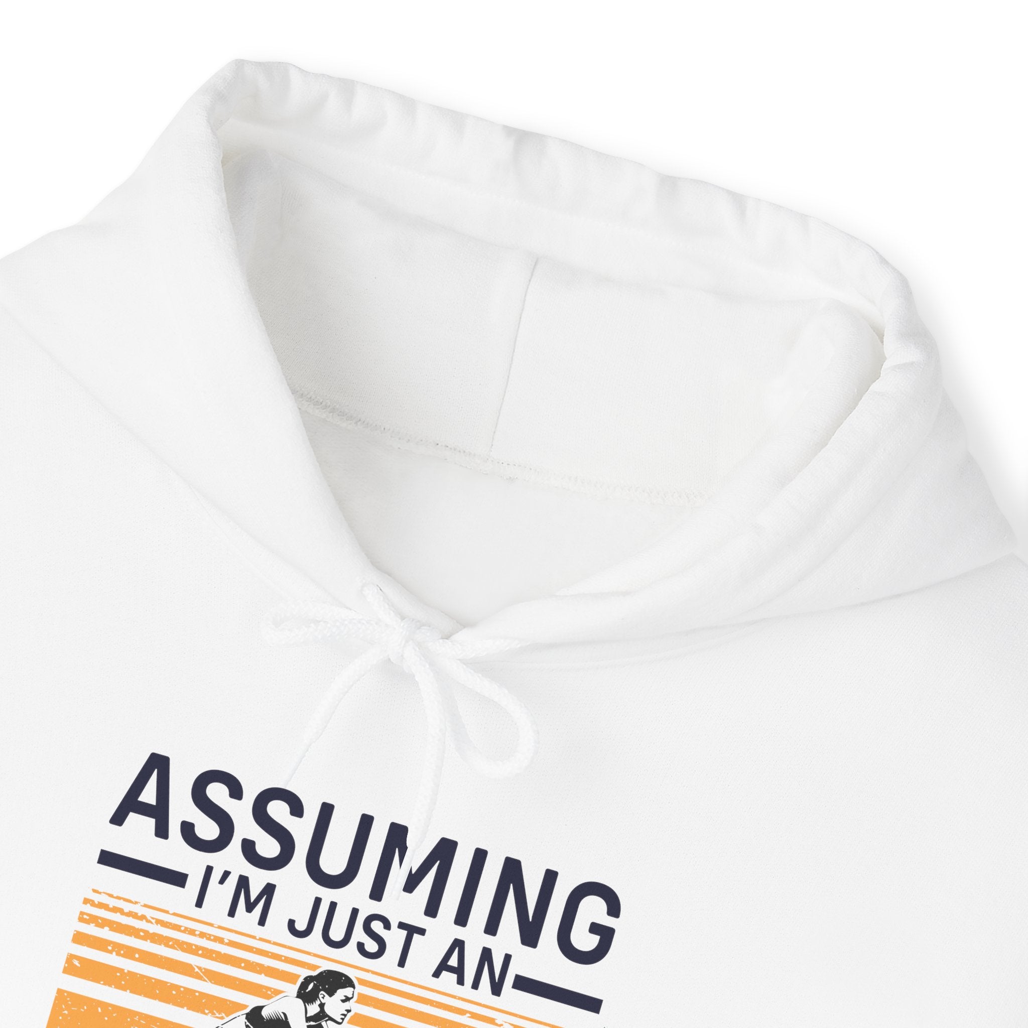 "Assuming I M Just An Old Lady Was Your First Mistake"  Unisex Heavy Blend™ Hooded Sweatshirt