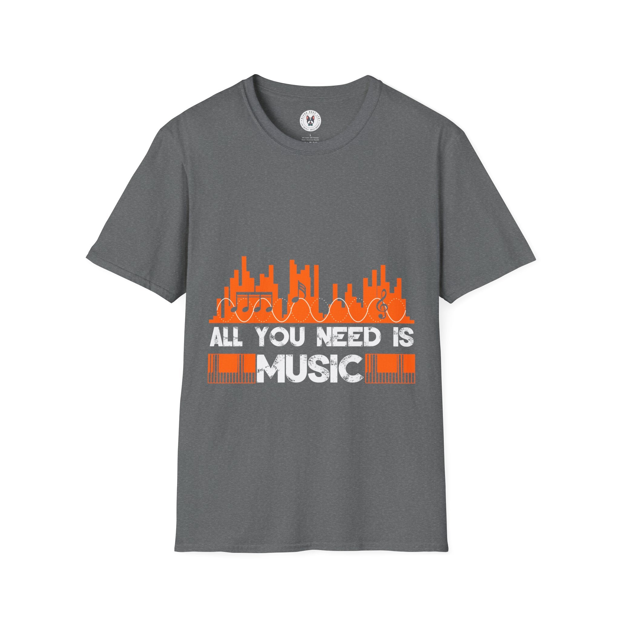 "All You Need Is Music" Unisex Soft style T-Shirt