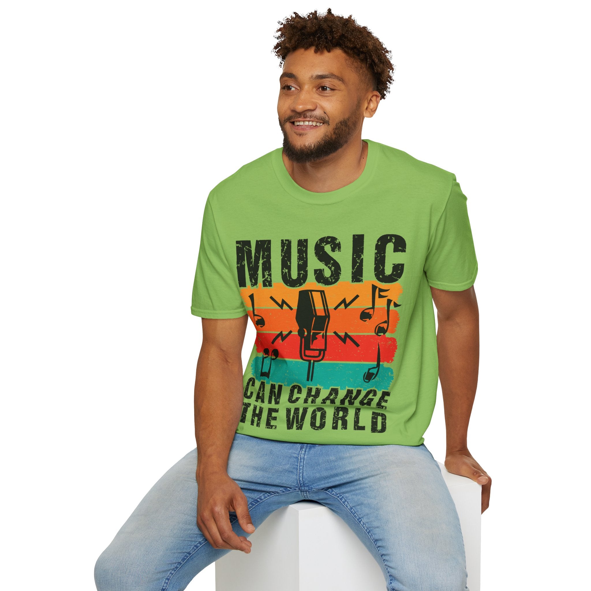 "Music Can Change The World" Unisex Soft style T-Shirt