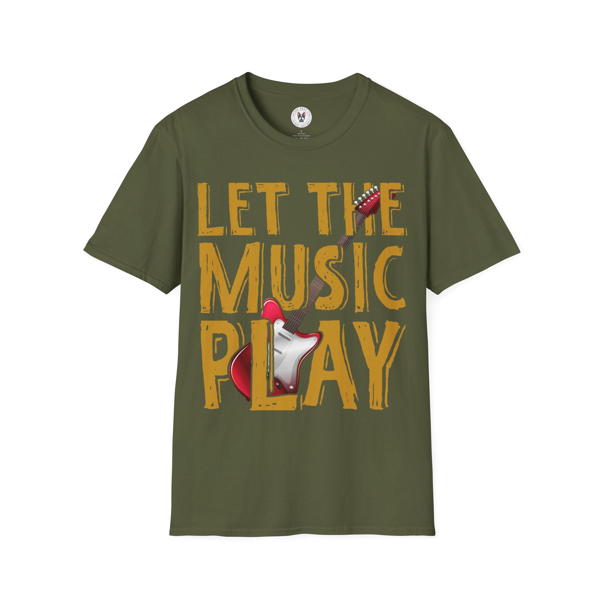 "Let The Music Play" Unisex Soft style T-Shirt