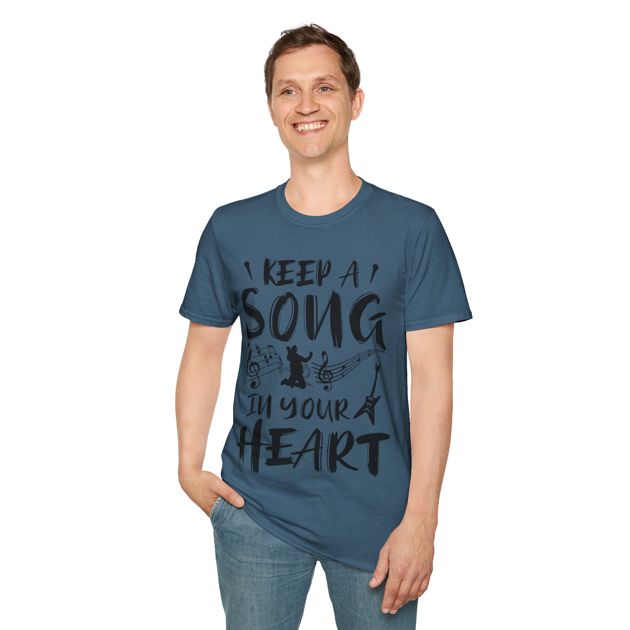 "Keep A Song In Your Heart" Unisex Soft style T-Shirt