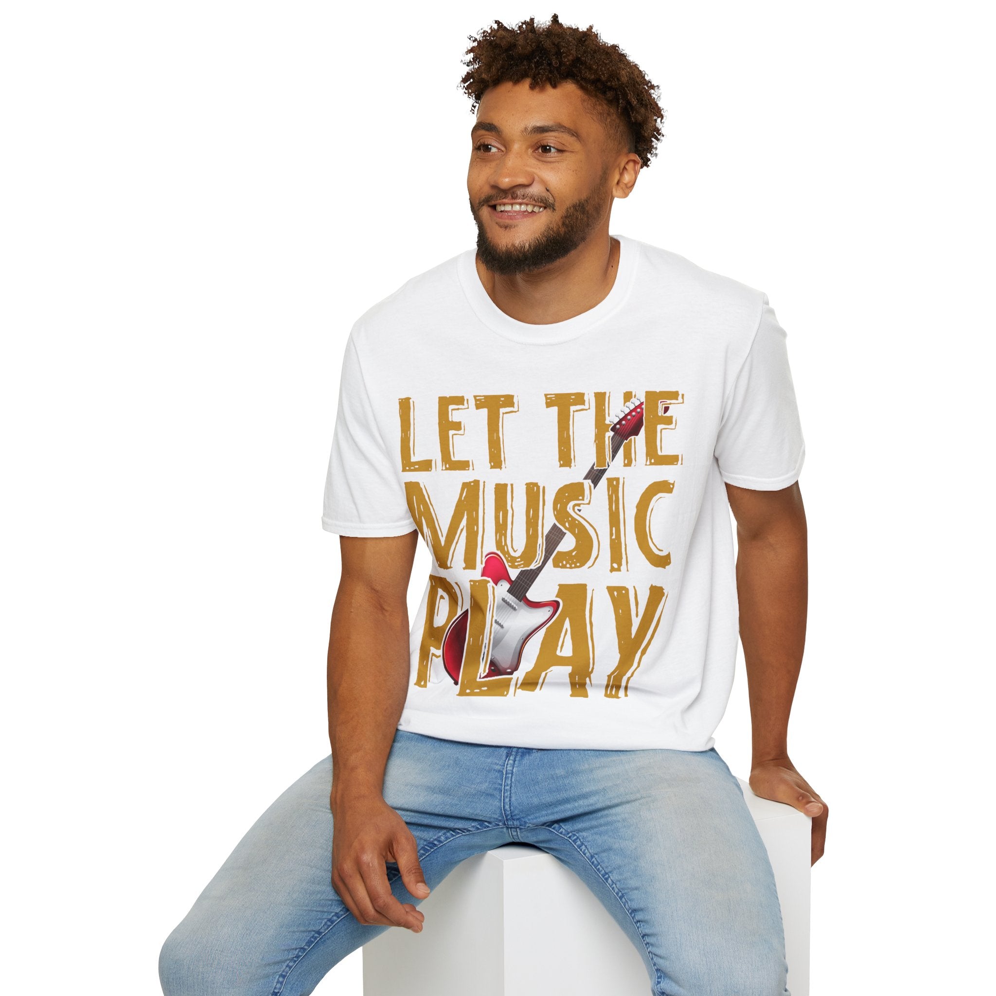 "Let The Music Play" Unisex Soft style T-Shirt