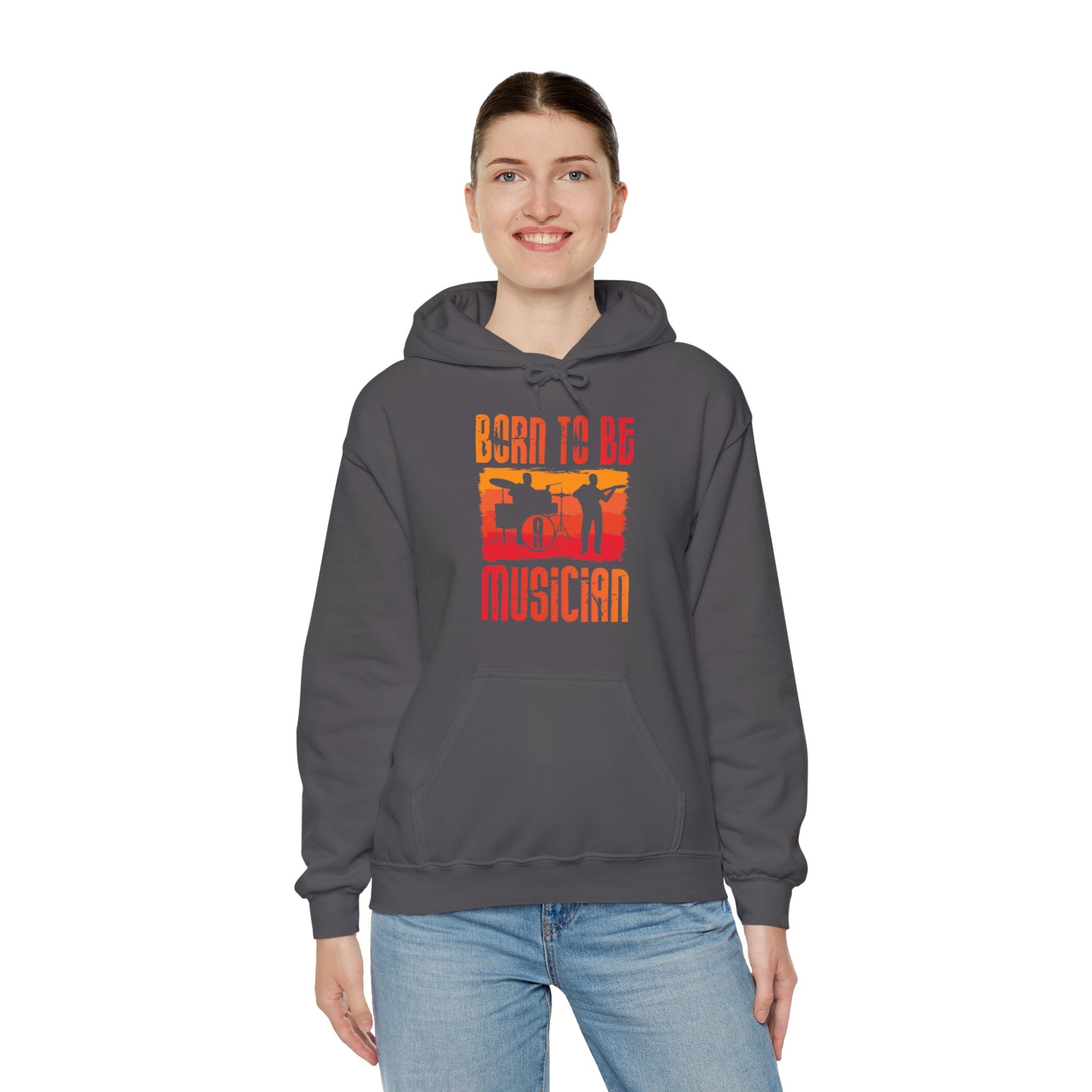 "Born To Be Musician"   Unisex Heavy Blend™ Hooded Sweatshirt