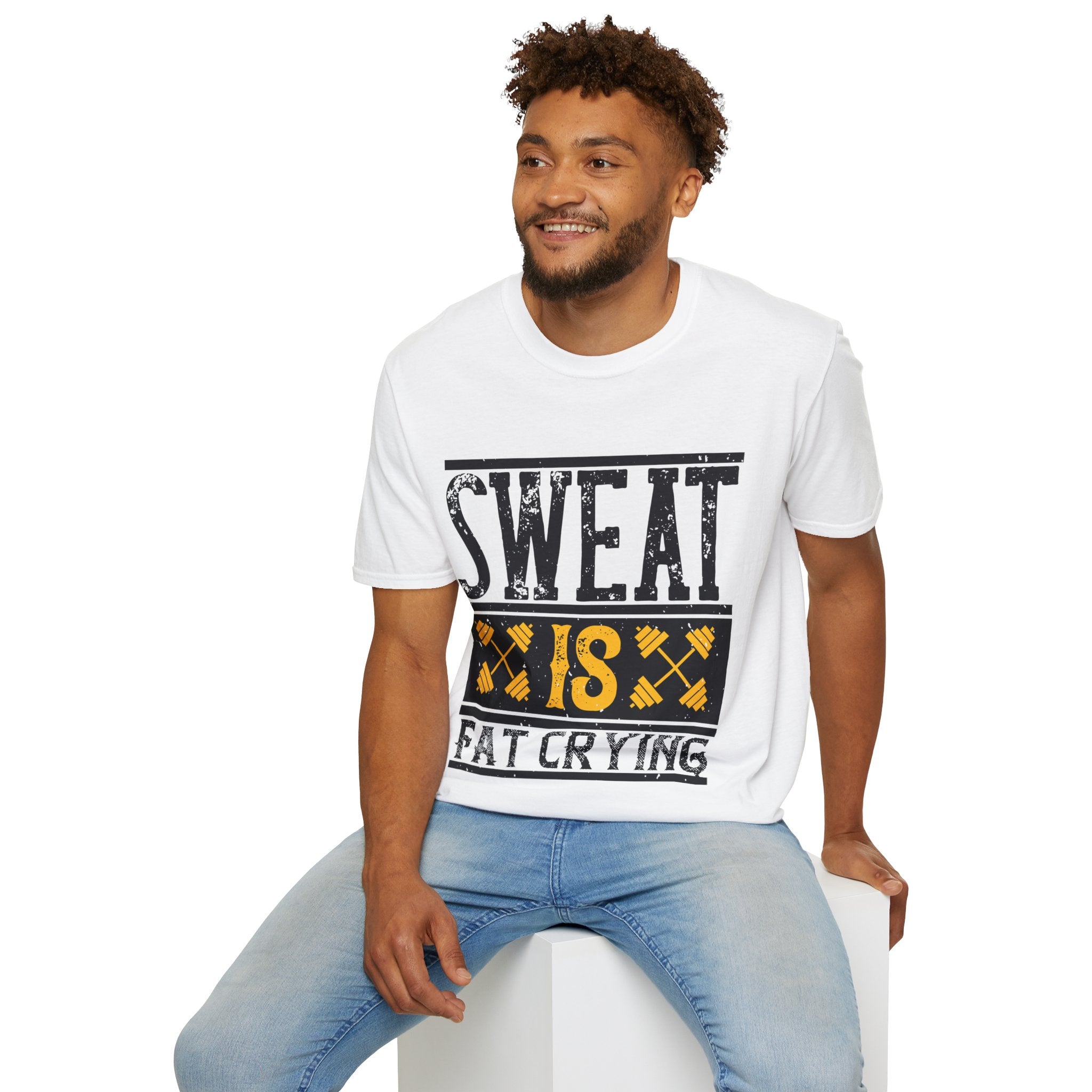 "Sweat Is Fat Crying"  Unisex Soft style T-Shirt