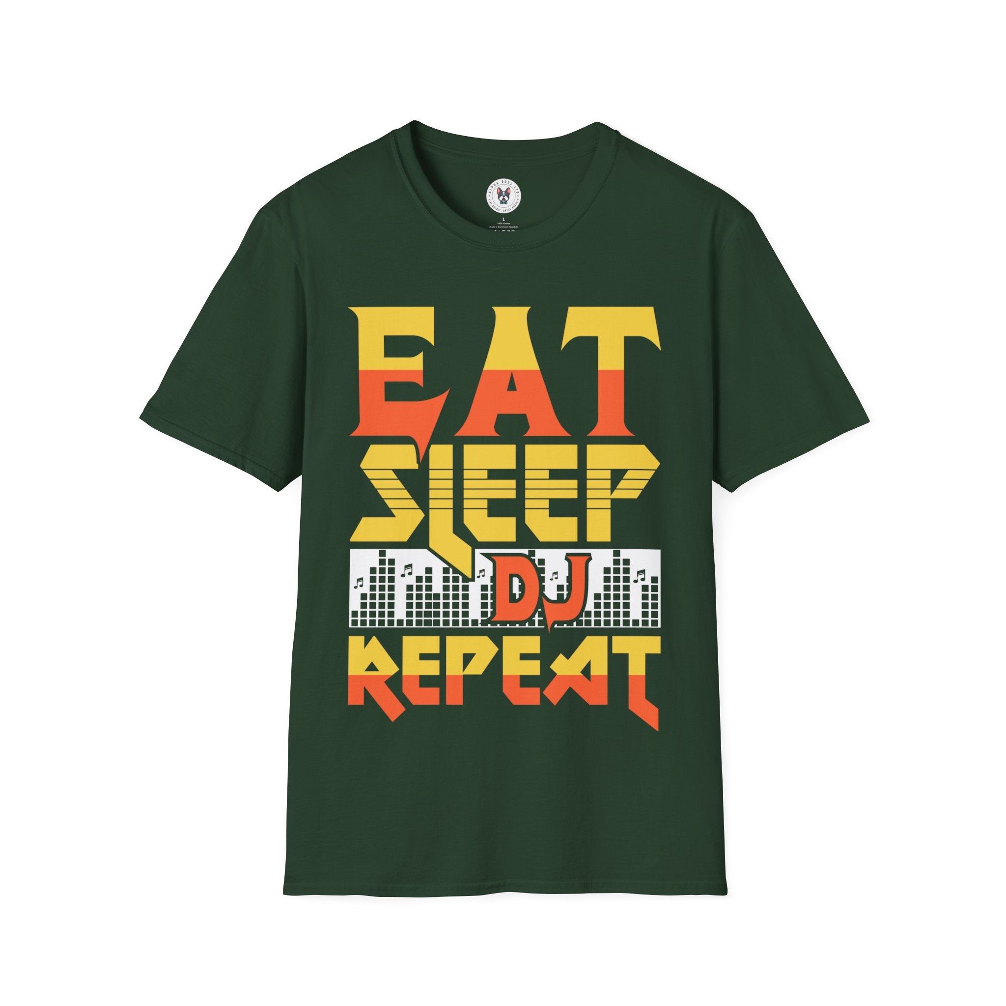 "Eat Sleep DJ Repeat" Unisex Soft style T-Shirt