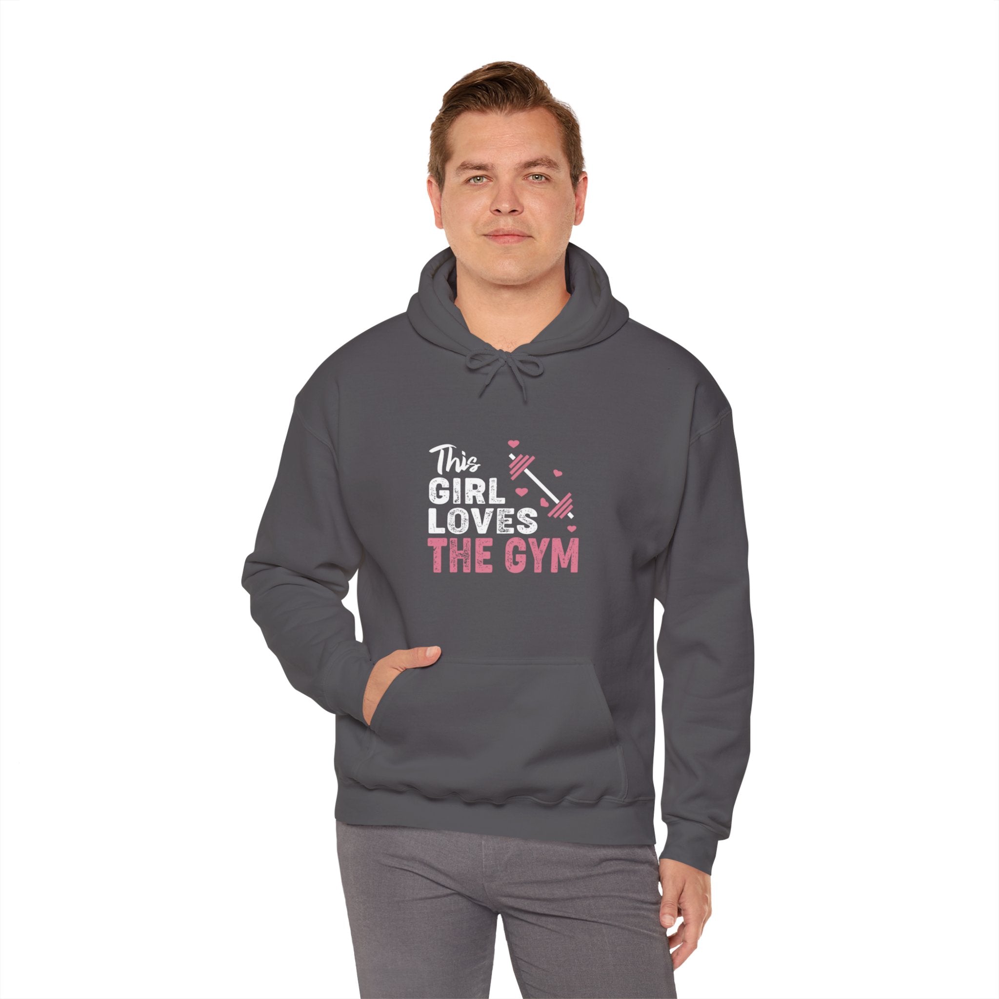 "The Girl Loves The Gym" Unisex Heavy Blend™ Hooded Sweatshirt