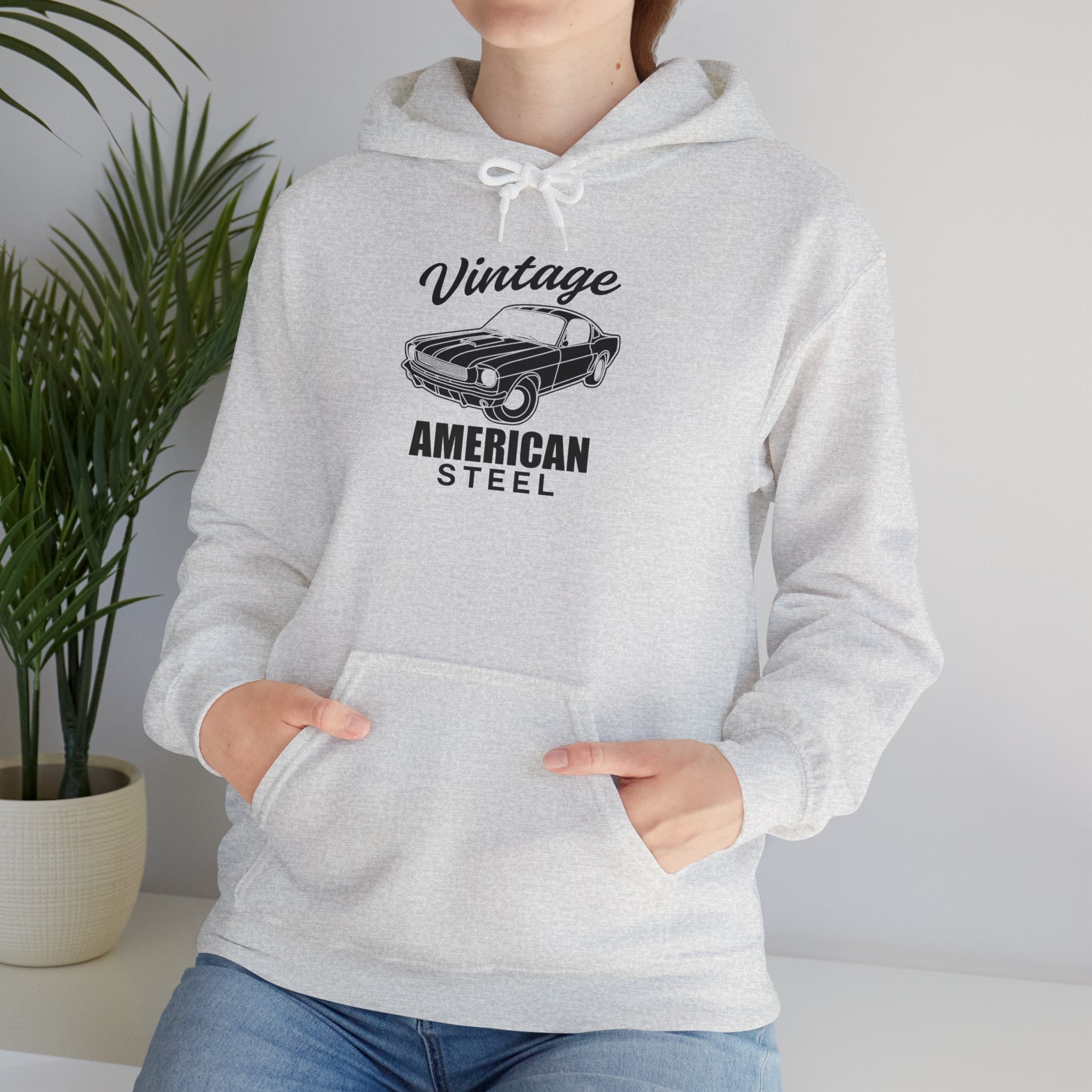 "VINTAGE AMERICAN STEEL" Unisex Heavy Blend™ Hooded Sweatshirt