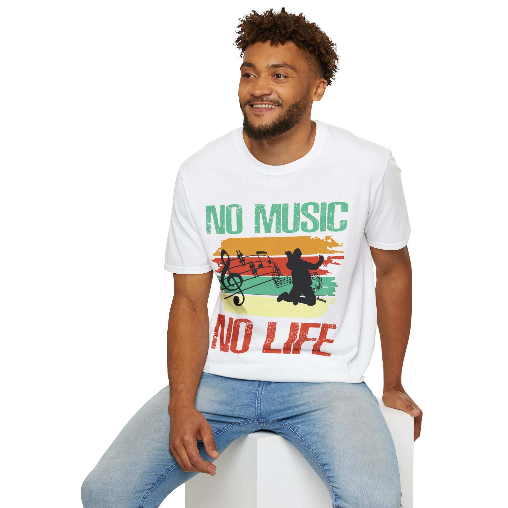 "No Music No Life" Unisex Soft style T-Shirt