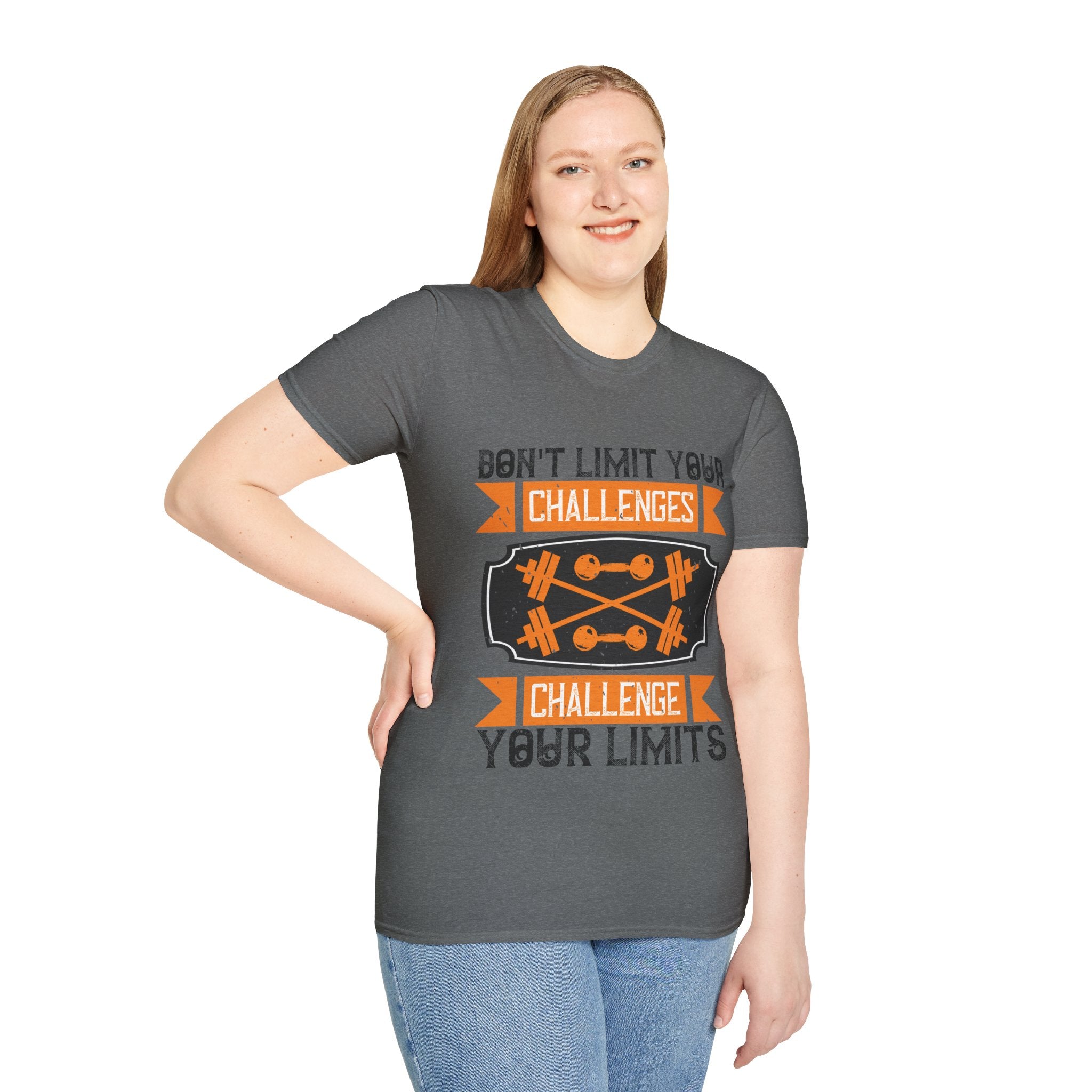 "Don't Limit Your Challenges,Challenge Your Limit" Unisex Soft style T-Shirt