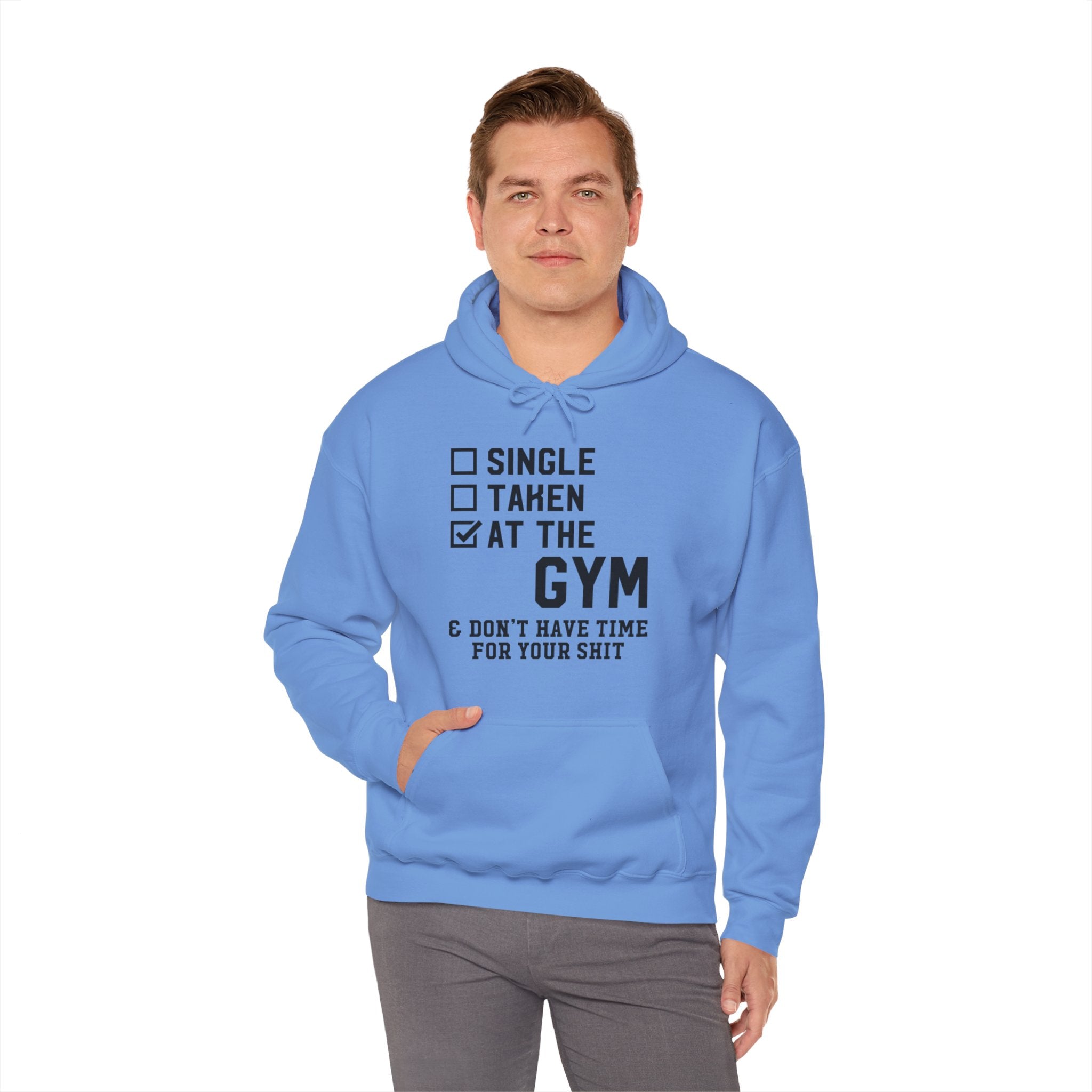 "At Gym,Not Have Time For Your Shit" Unisex Heavy Blend™ Hooded Sweatshirt