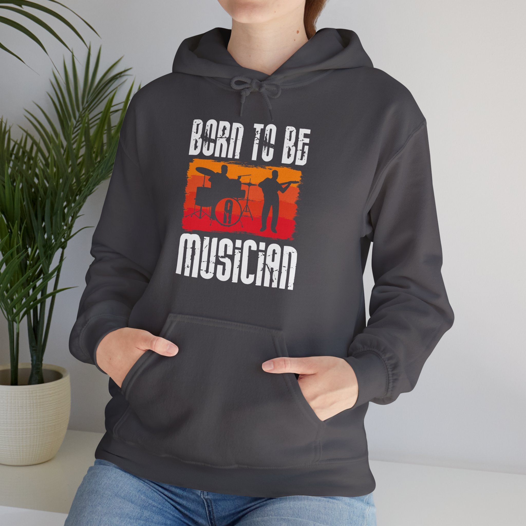 "Born To Be Musician"  Unisex Heavy Blend™ Hooded Sweatshirt