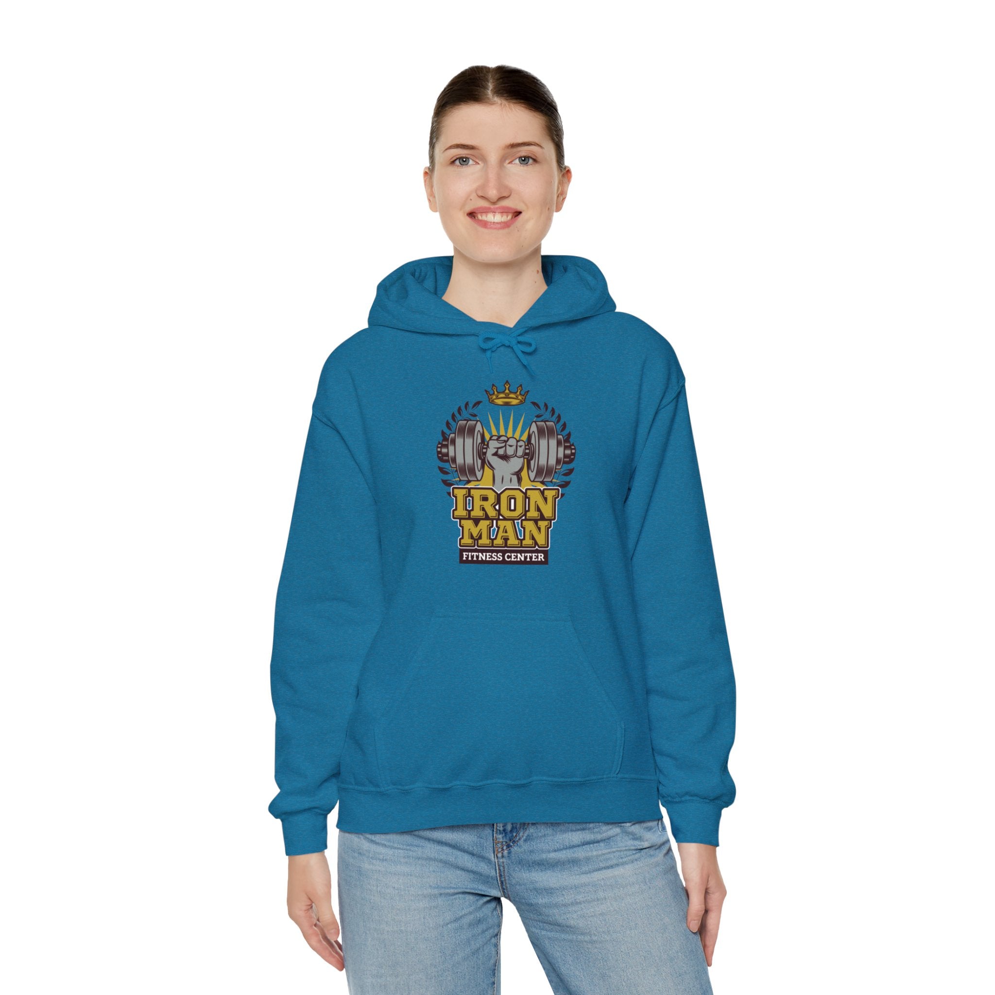 "IronMan Fitness Centre" Unisex Heavy Blend™ Hooded Sweatshirt