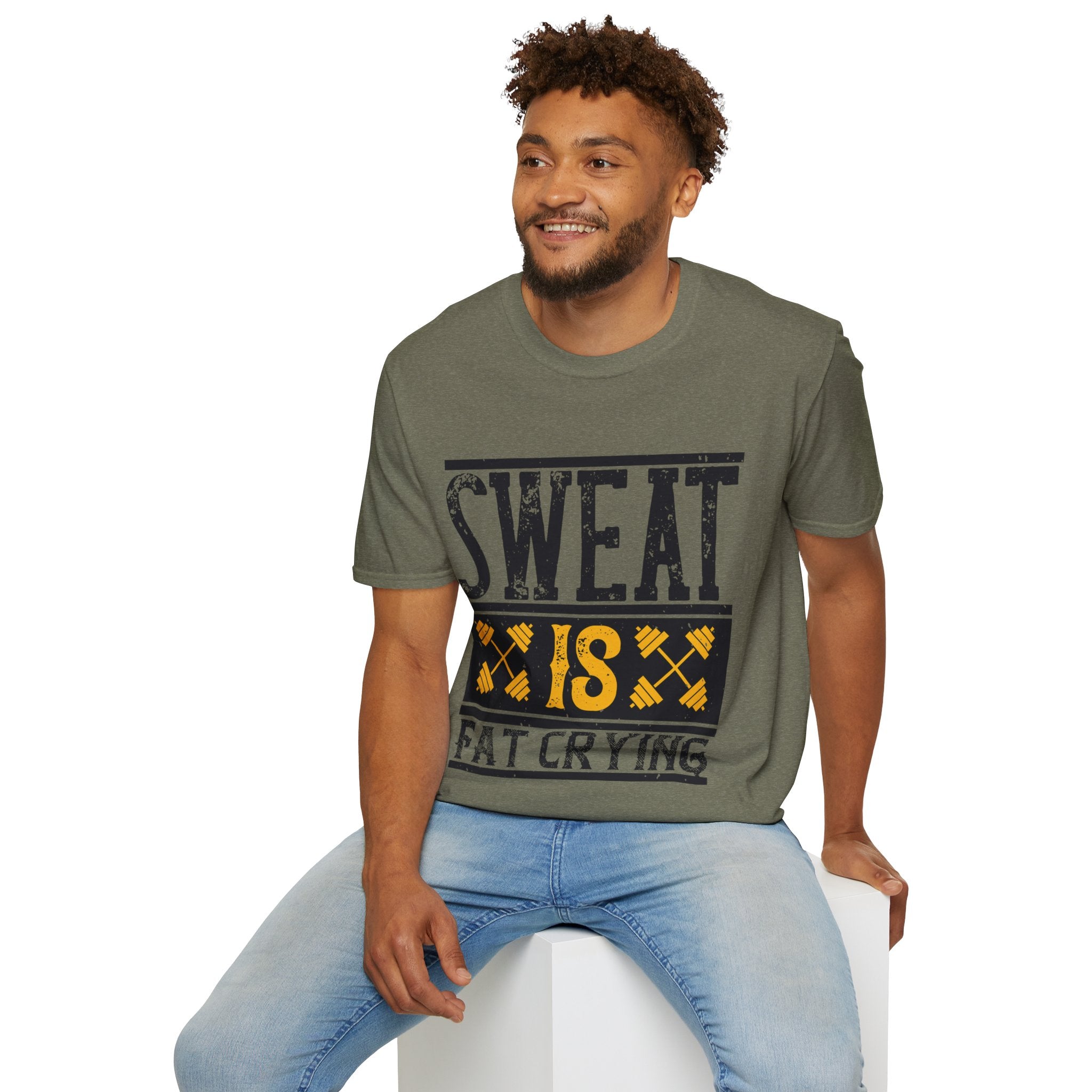 "Sweat Is Fat Crying"  Unisex Soft style T-Shirt