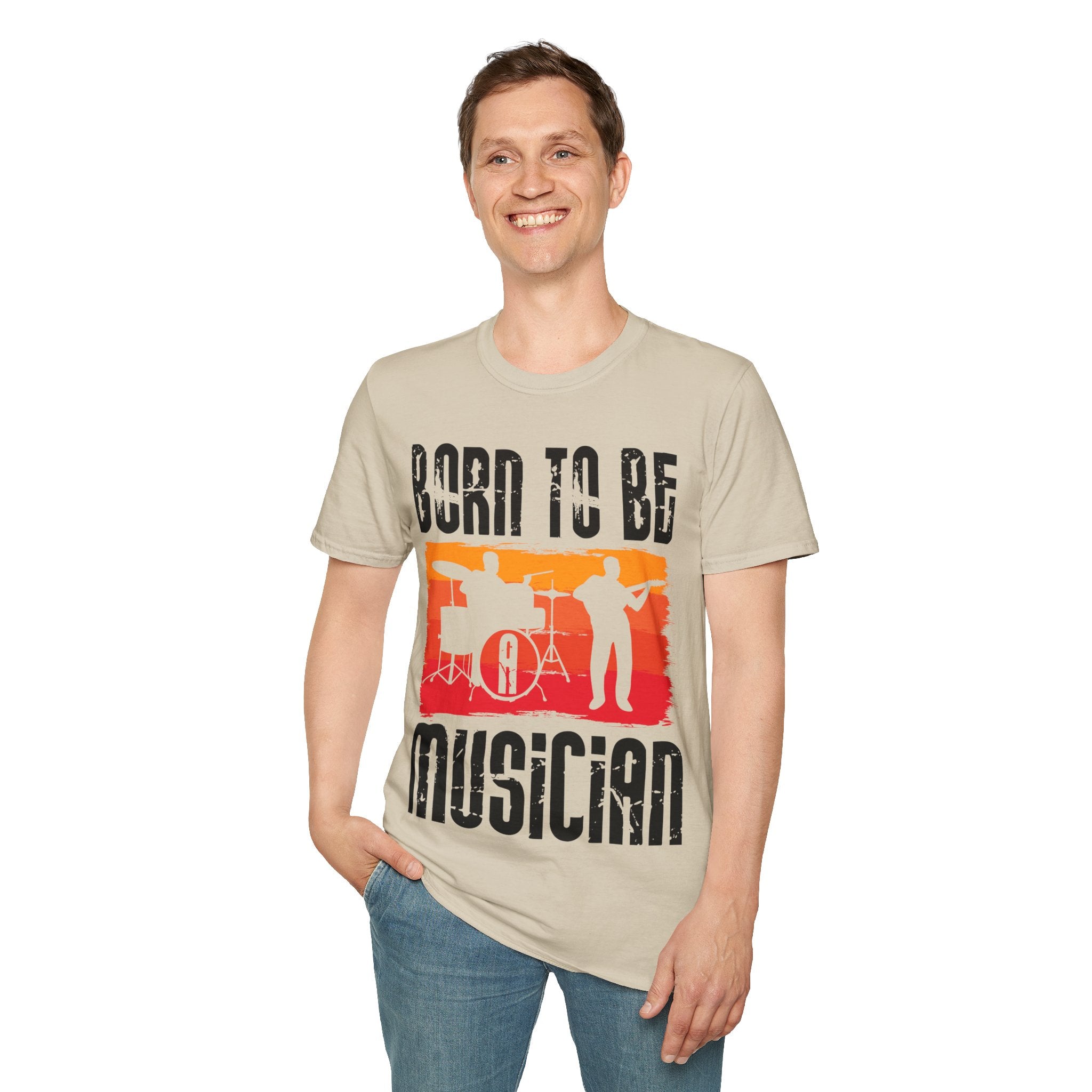 "Born To Be Musician"  Unisex Soft style T-Shirt