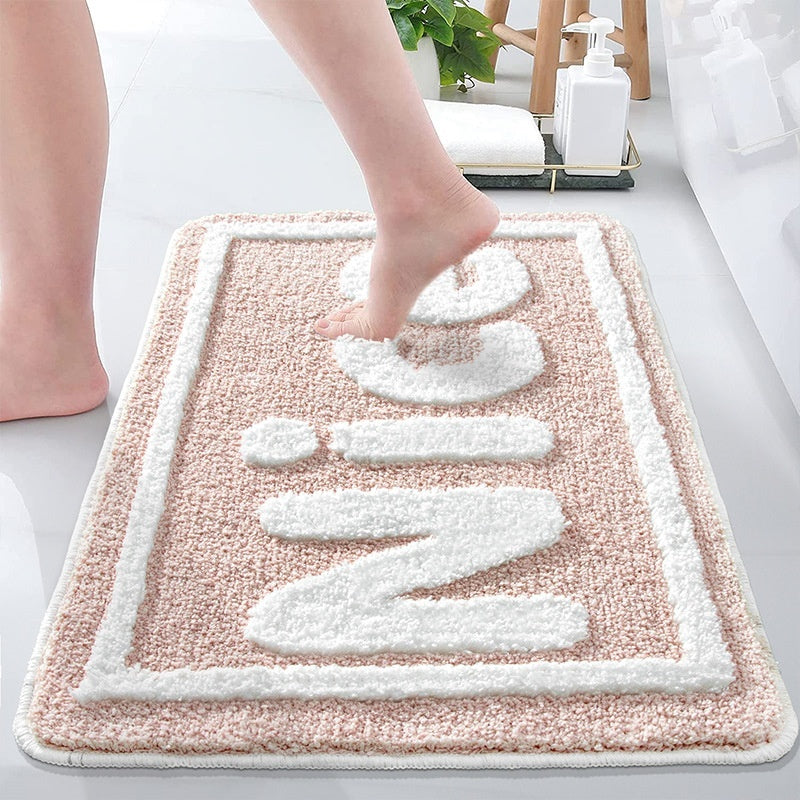 Tufted Carpet Home Bathroom Absorbent Non-slip Foot Mat